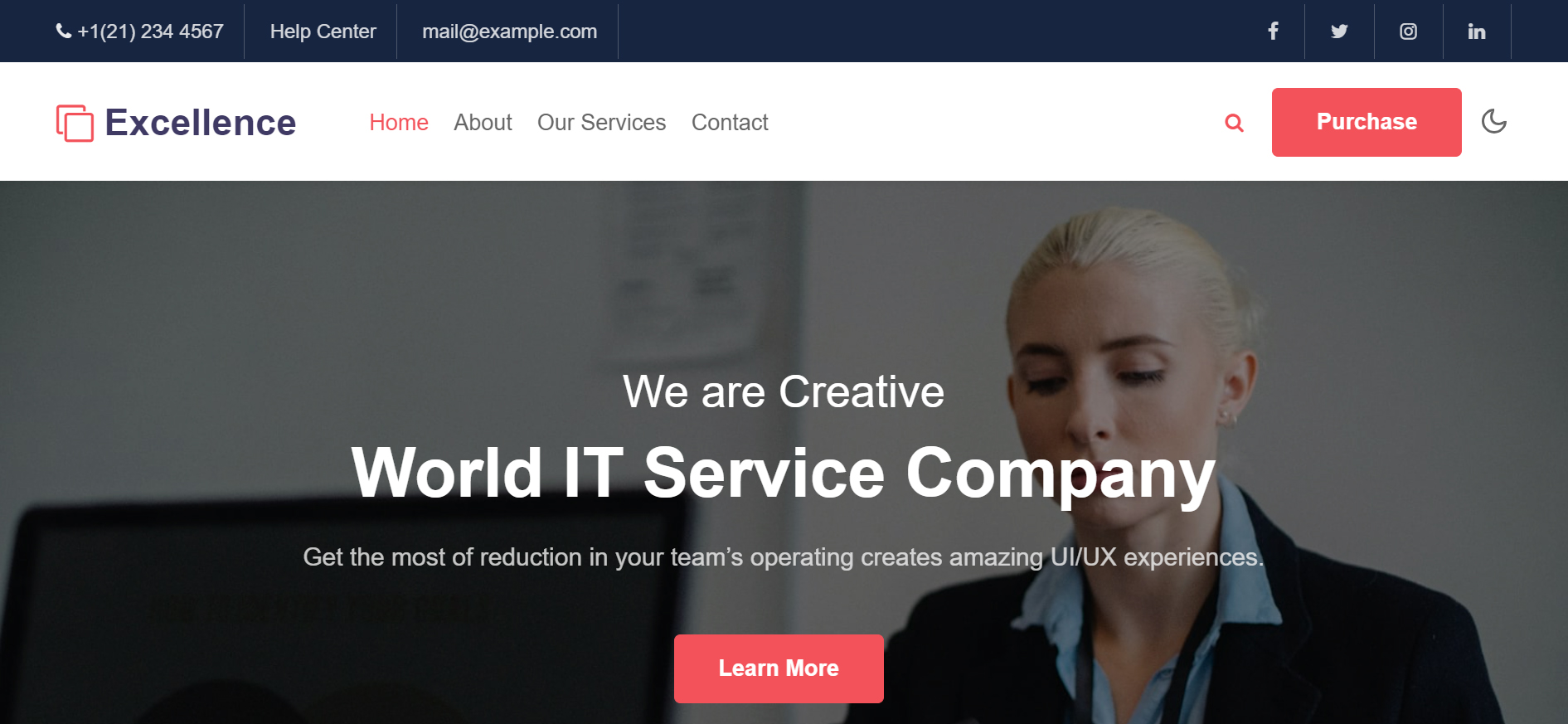 Excellence Digital Website Template