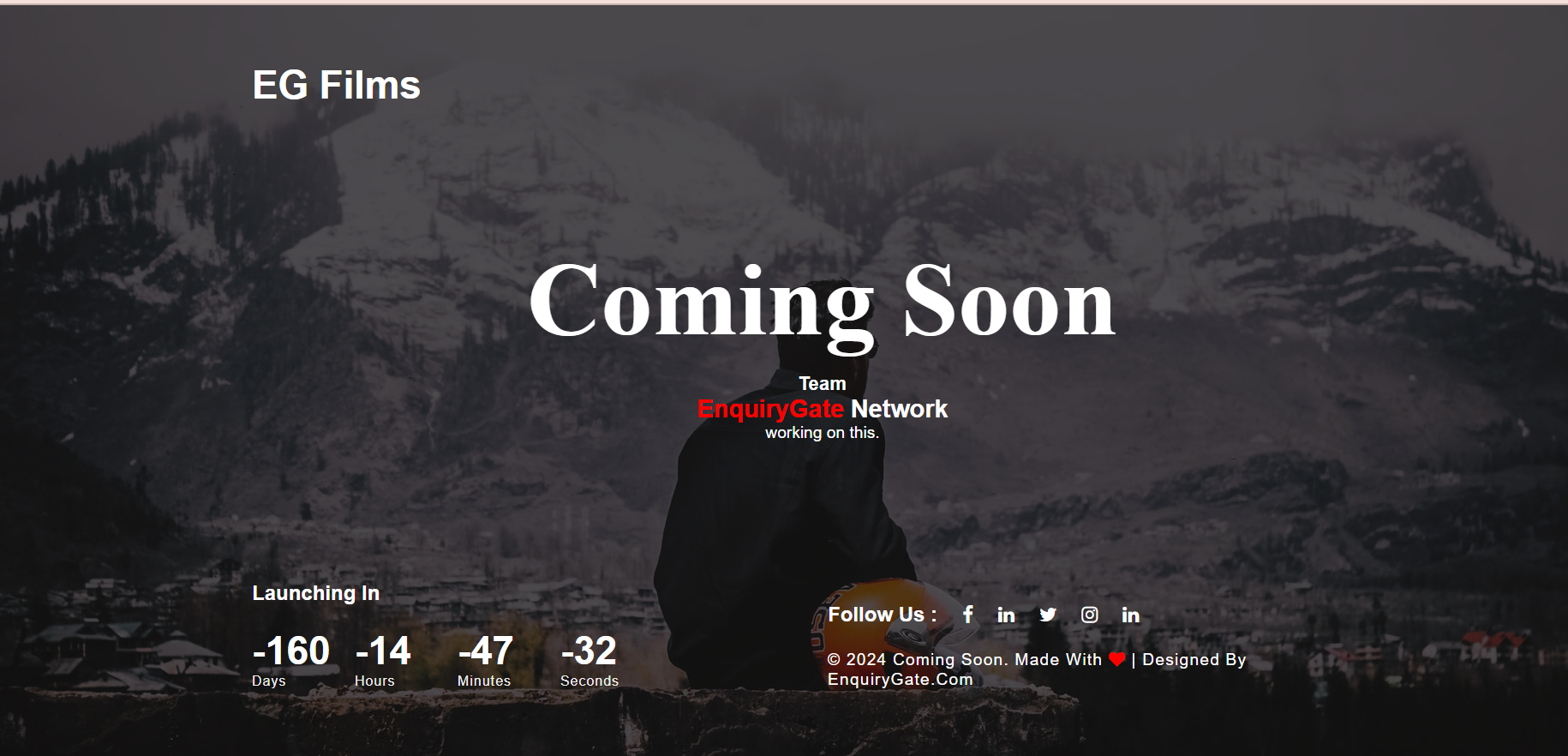 Comming Soon Template Website Template